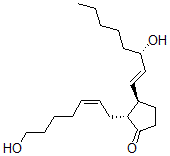 CAS#: 138898-70-1， (2R,3R)-2-[(Z)-7-Hydroxyhept-2-Enyl]-3-[(E,3S)-3-Hydroxyoct-1-Enyl]Cyclopentan-1-One