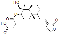 CAS#: 138898-71-2， 4-[[(1R,2R,4aS,8aS)-1-(Hydroxymethyl)-1,4a-Dimethyl-6-Methylidene-5-[(2E)-2-(2-Oxofuran-3-Ylidene)Ethyl]-3,4,5,7,8,8a-Hexahydro-2H-Naphthalen-2-Yl]Oxy]-4-Oxobutanoic Acid