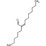 结构式 CAS# 13893-39-5, (2Z)-2-己基-2-癸烯醛
