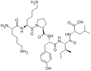 CAS#: 139026-64-5， L-Lysyl-L-Lysyl-L-Prolyl-L-Tyrosyl-L-Isoleucyl-L-Leucine
