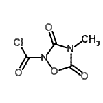 CAS#: 139037-69-7， 4-Methyl-3,5-Dioxo-1,2,4-Oxadiazolidine-2-Carbonyl Chloride