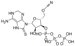 CAS#: 139041-17-1， [(2R,3S,4R,5R)-5-(6-Amino-8-Thiocyanatopurin-9-Yl)-3,4-Dihydroxyoxolan-2-Yl]Methyl (Hydroxy-Phosphonooxyphosphoryl) Hydrogen Phosphate