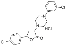 CAS#: 139084-83-6， 5-(4-Chlorophenyl)-3-[4-(3-Chlorophenyl)Piperazin-1-Yl]Oxolan-2-One Hydrochloride