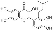 CAS#: 139163-16-9， 3,6,7-Trihydroxy-2-[4-Hydroxy-3-(3-Methylbut-2-Enoxy)Phenyl]Chromen-4-One