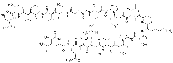 CAS#: 139227-42-2， L-Asparaginyl-L-Alanyl-L-Glutaminyl-L-Threonyl-L-Seryl-L-Valyl-L-Seryl-L-Prolyl-L-Seryl-L-Lysyl-L-Valyl-L-Isoleucyl-L-Leucyl-L-Prolyl-L-Arginylglycylglycyl-L-Seryl-L-Valyl-L-Leucyl-L-Valyl-L-Threonyl-L-Cysteine