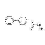 structure of CAS# 139277-58-0, 2-(4-Biphenylyl)Acetohydrazide;2-(1,1'-Biphenyl-4-yl)acetohydrazide;2-(4-phenylphenyl)acetohydrazide;2-(4-phenylphenyl)ethanehydrazide