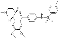 CAS#: 139308-65-9， N-[4-[(4aS,10bR)-8,9-Dimethoxy-2-Methyl-3,4,4a,10b-Tetrahydro-1H-Pyrido[4,3-c]Isoquinolin-6-Yl]Phenyl]-4-Methylbenzenesulfonamide