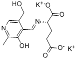 结构式 CAS# 13934-03-7, 吡哆-L-谷氨酸二钾盐