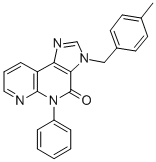 CAS#: 139482-44-3， 3,5-Dihydro-3-((4-Methylphenyl)Methyl)-5-Phenyl-4H-Imidazo(4,5-c)(1,8)Naphthyridin-4-One