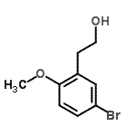 结构式 CAS# 139517-71-8, 2-(5-溴-2-甲氧基苯基)乙醇