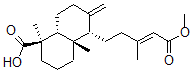 CAS#: 139628-86-7， (1R,4aR,5S,8aR)-5-[(E)-5-Methoxy-3-Methyl-5-Oxopent-3-Enyl]-1,4a-Dimethyl-6-Methylidene-3,4,5,7,8,8a-Hexahydro-2H-Naphthalene-1-Carboxylic Acid
