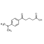 structure of CAS# 139675-88-0, 5-[4-(Dimethylamino)Phenyl]-5-Oxopentanoic Acid;5-[4-(N,N-Dimethylamino)phenyl]-5-oxovaleric acid