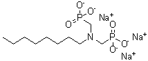 CAS#: 13973-44-9， P,P'-[(Octylimino)Bis(Methylene)]Bis-Phosphonate Sodium Salt (1:3)