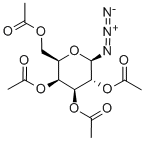 structure of CAS# 13992-26-2, beta-D-Galactopyranosyl Azide 2,3,4,6-Tetraacetate