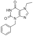 CAS 登录号：139927-85-8， 7-乙基-3-(苯基甲基)嘌呤-2,6-二酮
