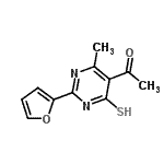 CAS#: 13995-71-6， 1-[2-(2-Furyl)-4-Methyl-6-Thioxo-1,6-Dihydro-5-Pyrimidinyl]Ethanone