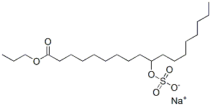 CAS 登录号：140-00-1， 1-丙基10-(磺基氧基)硬脂酸钠