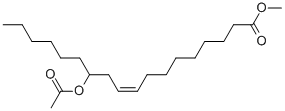 structure of CAS# 140-03-4, (9Z,12R)-12-(Acetyloxy)-9-Octadecenoic Acid Methyl Ester;Methyl (Z)-12-Acetoxyoctadec-9-Enoate;(Z)-12-Acetoxyoctadec-9-Enoic Acid Methyl Ester;Nsc 2398