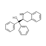 结构式 CAS# 140408-82-8, 二苯基[(3S)-1,2,3,4-四氢-3-异喹啉基]甲醇