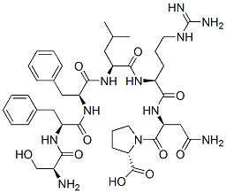 CAS#: 140436-66-4， (2S)-1-[(2S)-4-Amino-2-[[(2S)-2-[[(2S)-2-[[(2S)-2-[[(2S)-2-[[(2S)-2-Amino-3-Hydroxypropanoyl]Amino]-3-Phenylpropanoyl]Amino]-3-Phenylpropanoyl]Amino]-4-Methylpentanoyl]Amino]-5-(Diaminomethylideneamino)Pentanoyl]Amino]-4-Oxobutanoyl]Pyrrolidine-2-Carboxylic Acid
