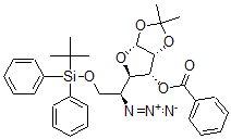CAS#: 140451-85-0， [(3aR,5R,6R,6aR)-5-[(1S)-1-Azido-2-(Tert-Butyl-Di(Phenyl)Silyl)Oxyethyl]-2,2-Dimethyl-3a,5,6,6a-Tetrahydrofuro[4,5-d][1,3]Dioxol-6-Yl] Benzoate