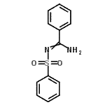 structure of CAS# 14067-77-7, N'-(Phenylsulfonyl)Benzenecarboximidamide;(1Z)-2-phenyl-1-(phenylsulfonyl)-1-azaethen-2-ylamine;N'-(benzenesulfonyl)benzenecarboximidamide;N-(phenylsulfonyl)benzenecarboximidamide