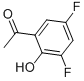 structure of CAS# 140675-42-9, 1-(3,5-Difluoro-2-Hydroxyphenyl)-Ethanone;1-(3,5-Difluoro-2-Hydroxyphenyl)Ethan-1-One, 2-Acetyl-4,6-Difluorophenol;1-(3,5-DIFLUORO-2-HYDROXYPHENYL)ETHAN-1-ONE;3',5'-Difluoro-2'-Hydroxyacetophenone 98%