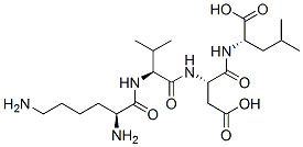 CAS#: 140681-91-0， (2S)-2-[[(2S)-2-[[(2S)-2-[[(2S)-2,6-Diaminohexanoyl]Amino]-3-Methylbutanoyl]Amino]-4-Hydroxy-4-Oxobutanoyl]Amino]-4-Methylpentanoic Acid