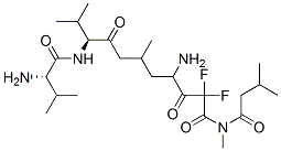 CAS#: 140873-67-2， (4S)-2,2-Difluoro-N,6-Dimethyl-4-[[(2S)-3-Methyl-1-[[(2S)-3-Methyl-2-(3-Methylbutanoylamino)Butanoyl]Amino]-1-Oxobutan-2-Yl]Amino]-3-Oxoheptanamide