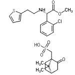 CAS#: 141109-21-9， (+)-2-Chloro-alpha-[[2-(2-Thienyl)Ethyl]Amino]-Benzeneacetic Acid Methyl Ester (1S)-7,7-Dimethyl-2-Oxobicyclo[2.2.1]Heptane-1-Methanesulfonate