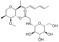 CAS#: 141363-92-0， [4-Methoxy-5-Methyl-2-[(2E,4E,6E)-Octa-2,4,6-Trien-2-Yl]Oxan-3-Yl] 2-[[(2R,3S,4S,5S,6S)-3,4,5-Trihydroxy-6-(Hydroxymethyl)Oxan-2-Yl]Amino]Acetate