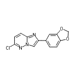 CAS#: 141409-08-7， 2-(1,3-Benzodioxol-5-Yl)-6-Chloroimidazo[1,2-b]Pyridazine