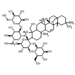 CAS#: 141544-48-1， beta-D-Glucopyranosyl-(1->2)-beta-D-glucopyranosyl beta-D-glucopyranosyl-(1->2)-6-deoxy-1-C-[(5xi,9xi,13xi,17xi,18alpha)-23-hydroxy-13,28-epoxyolean-11-en-3-yl]-beta-D-glucopyranoside