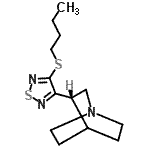 CAS#: 141575-50-0， (3S)-3-[4-(Butylsulfanyl)-1,2,5-Thiadiazol-3-Yl]Quinuclidine