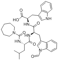 CAS#: 141595-53-1， N-[(Hexahydro-1H-Azepin-1-Yl)Carbonyl]-L-Leucyl-1-Formyl-D-Tryptophyl-D-Tryptophan