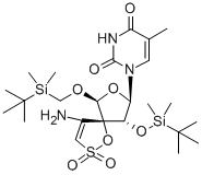 CAS#: 141781-17-1， 1-[(5R,6R,7R,9R)-4-Amino-6-(Tert-Butyl-Dimethylsilyl)Oxy-9-[(Tert-Butyl-Dimethylsilyl)Oxymethyl]-2,2-Dioxo-1,8-Dioxa-2-Thiaspiro[4.4]Non-3-En-7-Yl]-5-Methylpyrimidine-2,4-Dione