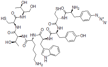 CAS#: 141949-00-0， Azidophenylalanyl-cysteinyl-tyrosyl-tryptophyl-lysyl-threonyl-cysteinyl-threonin-ol