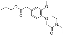 CAS#: 1421-14-3， Propyl 4-Diethylcarbamoylmethoxy-3-Methoxyphenylacetate