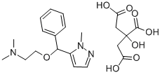 CAS#: 142155-44-0， N,N-Dimethyl-2-[(2-Methylpyrazol-3-Yl)-Phenylmethoxy]Ethanamine, 2-Hydroxypropane-1,2,3-Tricarboxylic Acid