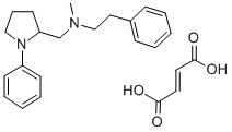 CAS#: 142469-80-5， (-)-N-Methyl-1-Phenyl-N-(2-Phenylethyl)-2-Pyrrolidinemethanamine (E)-2-Butenedioate (1:1)