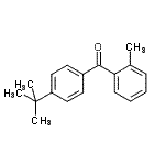 structure of CAS# 14252-16-5, (2-Methylphenyl)[4-(2-Methyl-2-Propanyl)Phenyl]Methanone;4-tert-Butyl-2'-methylbenzophenone
