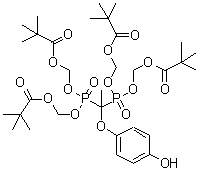 CAS#: 142523-14-6， 3,5-Bis{[(2,2-Dimethylpropanoyl)Oxy]Methoxy}-4-(4-Hydroxyphenoxy)-4,10,10-Trimethyl-3,5-Dioxido-9-Oxo-2,6,8-Trioxa-3lambda<Sup>5</Sup>,5lambda<Sup>5</Sup>-Diphosphaundec-1-Yl Pivalate