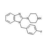 CAS#: 142617-98-9， 1-(4-Fluorobenzyl)-2-(1-Piperazinyl)-1H-Benzimidazole