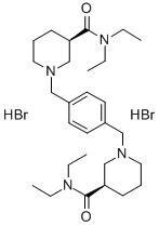 CAS#: 142632-31-3， (3R)-1-[[4-[[(3R)-3-(Diethylcarbamoyl)Piperidin-1-Yl]Methyl]Phenyl]Methyl]-N,N-Diethylpiperidine-3-Carboxamide Dihydrobromide