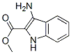 结构式 CAS# 142641-33-6, 3-氨基-1H-吲哚-2-羧酸甲酯