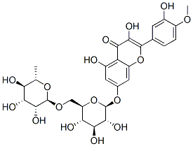 CAS#: 14265-53-3， 7-[[6-O-(6-Deoxy-alpha-L-Mannopyranosyl)-beta-D-Glucopyranosyl]Oxy]-3,5-Dihydroxy-2-(3-Hydroxy-4-Methoxyphenyl)-4H-Benzopyran-4-One