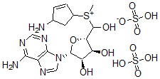 CAS#: 142697-76-5， (1R-(1alpha,4beta))-5'-((4-Amino-2-cyclopenten-1-yl)methylsulfonio)-5'-deoxyadenosine sulfate (salt) (1:1:1)