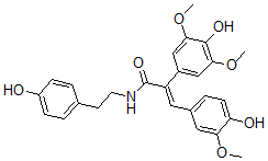 CAS#: 142750-35-4， (E)-2-(4-Hydroxy-3,5-Dimethoxyphenyl)-3-(4-Hydroxy-3-Methoxyphenyl)-N-[2-(4-Hydroxyphenyl)Ethyl]Prop-2-Enamide