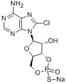 CAS#: 142754-28-7， 8-Chloro-Adenosine Cyclic 3',5'-[Hydrogen (S)-Phosphorothioate]