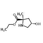 CAS#: 142824-25-7， Ethyl (4S)-4-Hydroxy-2-Methyl-D-Prolinate